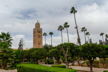 Fototapeta na wymiar Minaret de Koutoubia