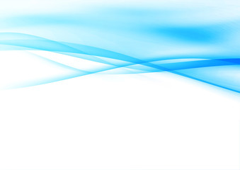 Blue soft liquid smoke lines high-tech design