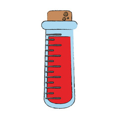 Medical test tube icon vector illustration graphic design