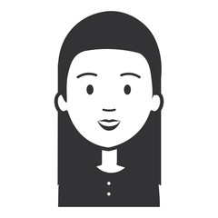 beautiful woman avatar character vector illustration design