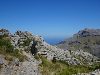 mountainous scenery on the way to Sa Calobra, Mallorca, Ballears