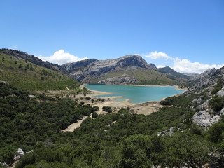Obraz na płótnie Canvas View over the Lake Gorg Blau, Mallorca, Ballears