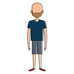 Fototapeta premium young man avatar character vector illustration design