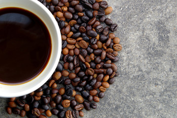 coffee on table backgroung