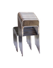 Chairs on white background