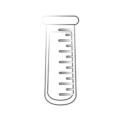 Medical test tube icon vector illustration graphic design