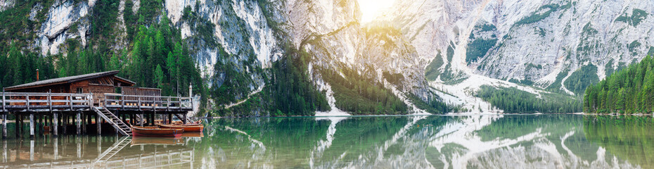 Obraz premium Pragser Wildsee Panorama