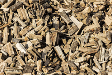Split firewood.