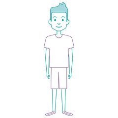 young man avatar character vector illustration design