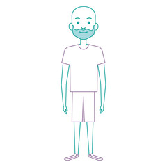 young man avatar character vector illustration design