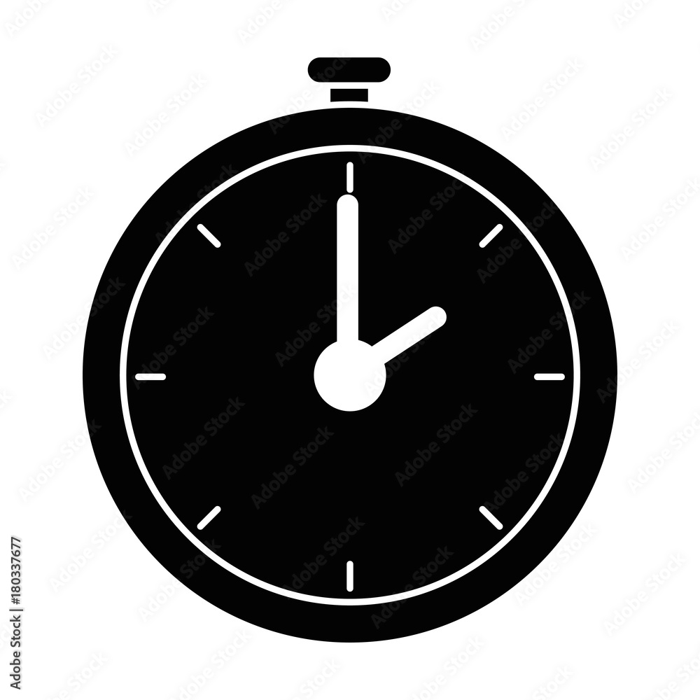 Poster chronometer timer isolated icon vector illustration design
