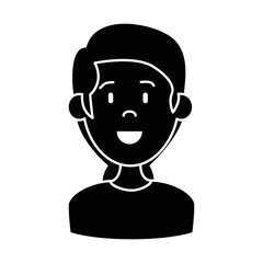 beautiful woman avatar character vector illustration design