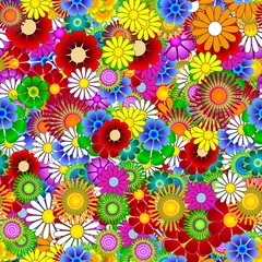 Blumenmuster endlos Hintergrund © Schlegelfotos