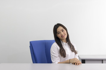 Beautiful asian office lady