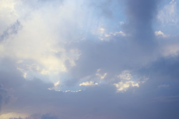 image of sunrise sky with clouds