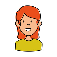 Obraz premium beautiful woman avatar character vector illustration design