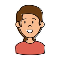 beautiful woman avatar character vector illustration design