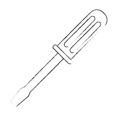 screwdriver tool isolated icon vector illustration design