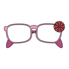 woman fashion glasses icon vector illustration graphic design