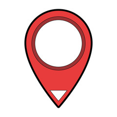 pin pointer location icon vector illustration design