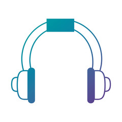 headset communication device icon vector illustration design