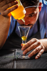 Bartender at work