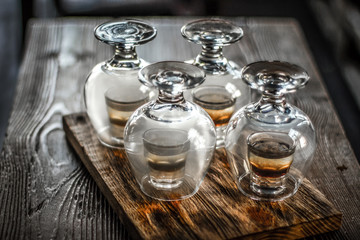 Bar alcoholic shots, mix cocktail