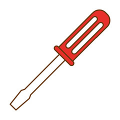 screwdriver tool isolated icon vector illustration design