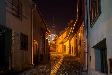 beautiful street in the old town