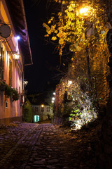beautiful street in the old town