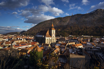 Fototapeta na wymiar view of Black Church at the Brasov