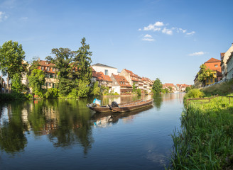Fototapeta na wymiar Bamberg Blick auf Klein Venedig