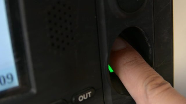 Finger print Employee Biometric Time Clock security enter check
