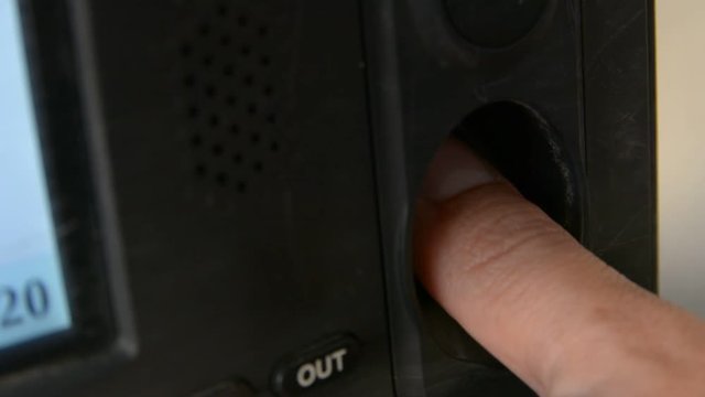 Finger print Employee Biometric Time Clock security enter check
