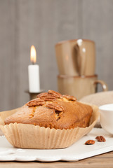 Home Baked Cinnamon Pecan Cake.