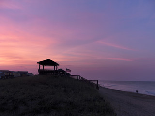 Purple Sunset on the Outer Banks