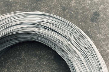 silver wire coil - obrazy, fototapety, plakaty