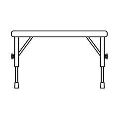 metal table isolated icon vector illustration design