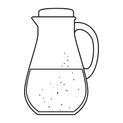 juice glass pot icon vector illustration design