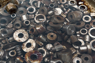 scrap metal on pile