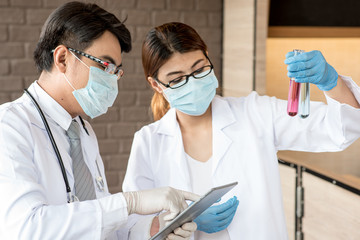 scientist working at the laboratory