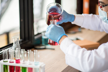 scientist working at the laboratory