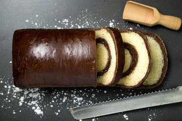 Homemade chocolate bread