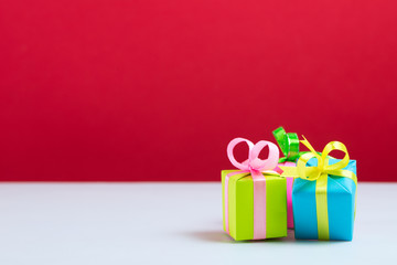Colorful gift boxes