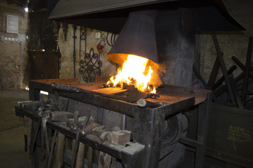 Obraz premium Blacksmith's fire