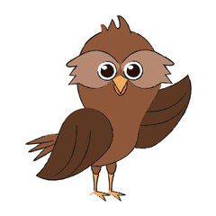 Fototapeta premium Cute parrot bird cartoon icon vector illustration graphic design