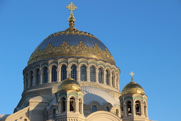 Naval Cathedral of St. Nicholas.Built 1903-1913 years in Kronshtadt