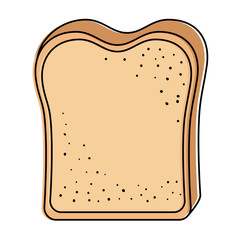 bread toast isolated icon vector illustration design