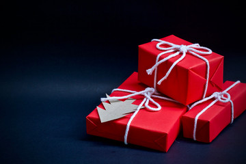 Christmas gift box winter shopping holiday 