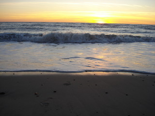 Sonnenuntergang am Strand